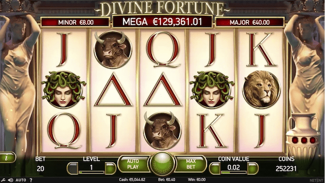Divine Fortune—Greek Gods-Themed Game in Pennsylvania Casino