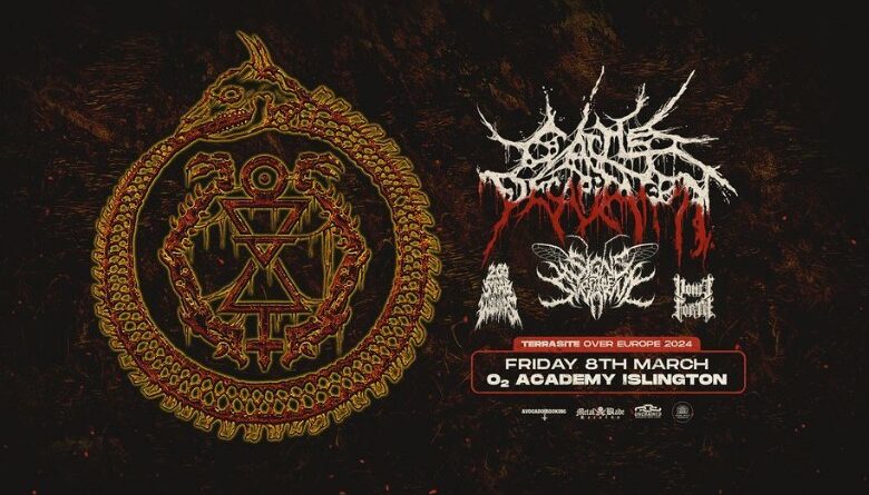 Cattle Decapitation Terrasite Over Europe Poster