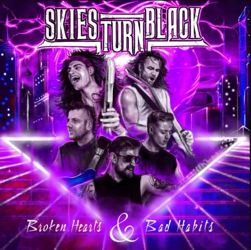 Skies Turn Black - Broken Hearts And Bad Habits Artwork