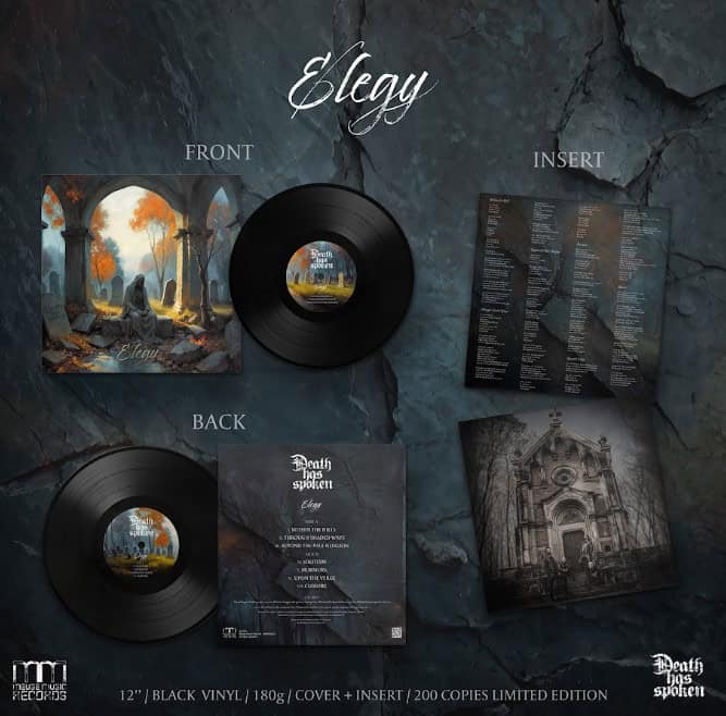 Death Has Spoken Elegy Vinyl
