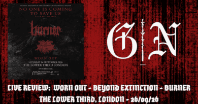 Live Review: Burner, Beyond Extinction & Worn Out at The Lower Third, London (26/09/26)
